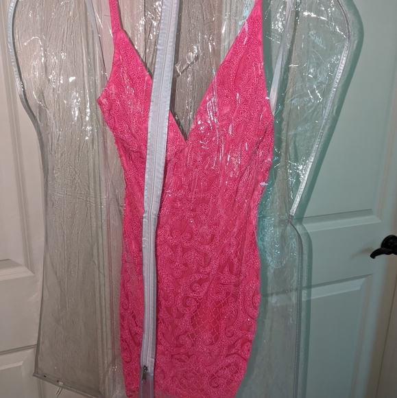 Beautiful Boutique - Hot Pink Formal Dress - Picture 4 of 8